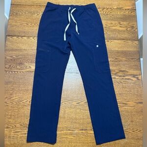 Figs Cairo Cargo Scrub Pants (Navy, Size Medium Regular)